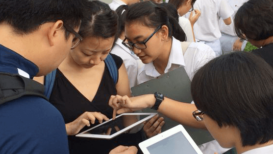 Smart mapping technology being used by STEM students
