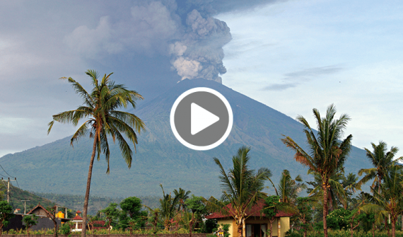 How GIS is used to monitor Mount Agung video
