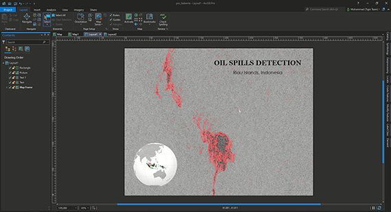 GeoAI for maritime defence: Oil spills