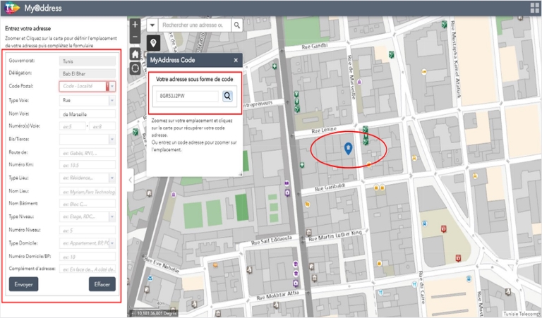 Myaddress-Tunisie Telecom