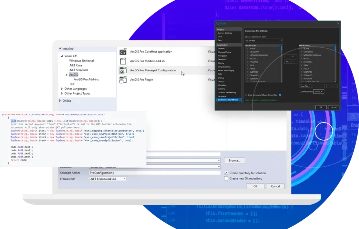 arcgis pro customize create configurations