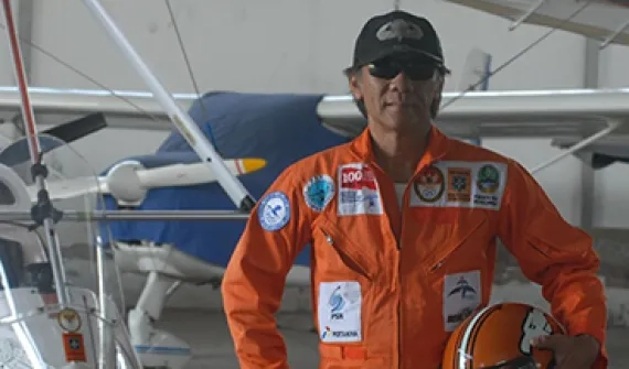 Flying high in the Indonesian sky