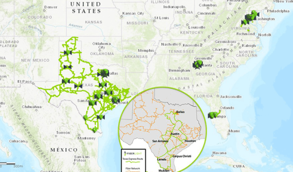 To help speed design and planning, FiberLight used the Prospector solution from 3-GIS. Prospector is a web-based service for designing smarter fiber networks built using the Esri ArcGIS platform.