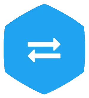 Blue arrow icon