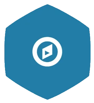 Blue compass icon