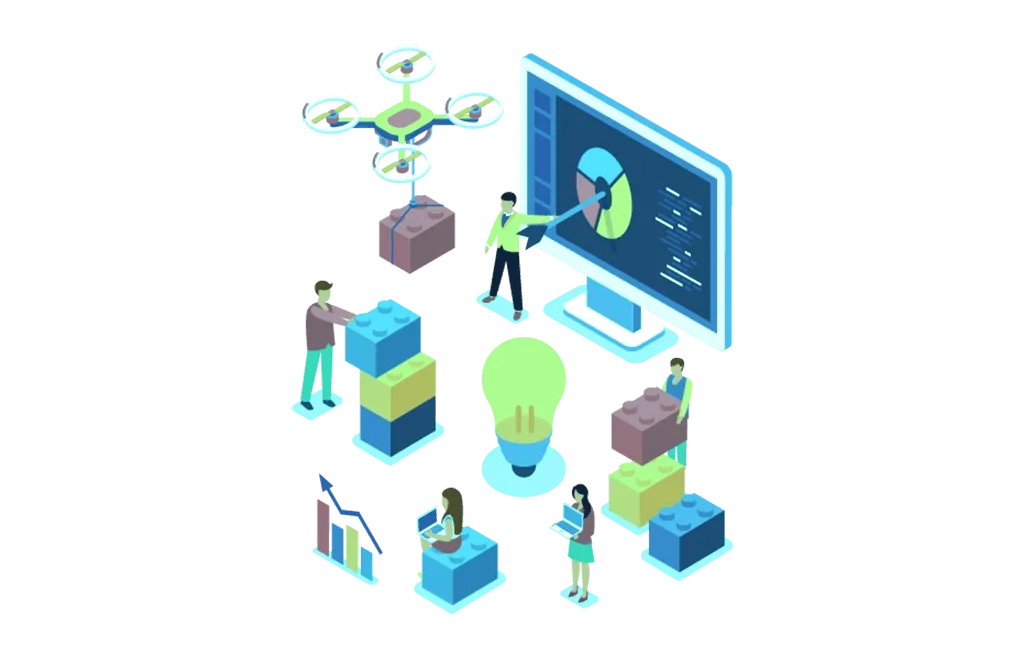 Mapping and charting banner illustration