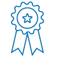 EVP reward benefit icon in blue 